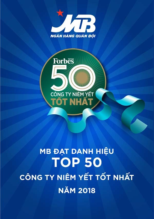 MB- Top 50 công ty niêm yết tốt nhất Việt Nam 2018 - ảnh 1