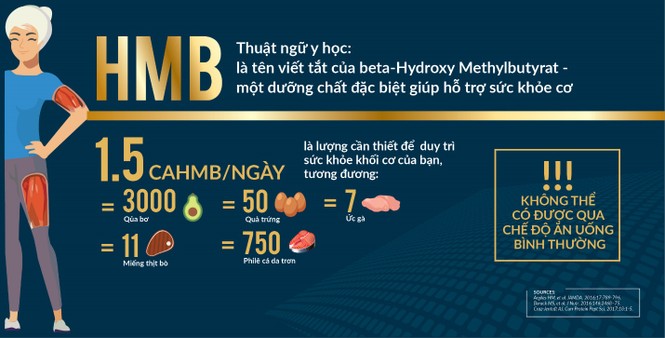 HMB - Dưỡng chất “vàng” giúp hỗ trợ sức khỏe cơ - ảnh 1