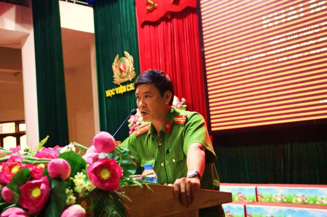 Học viện CSND hưởng ứng khai mạc điểm thi trực tuyến Olympic tiếng Anh - ảnh 1