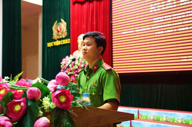 Học viện CSND hưởng ứng khai mạc điểm thi trực tuyến Olympic tiếng Anh - ảnh 2