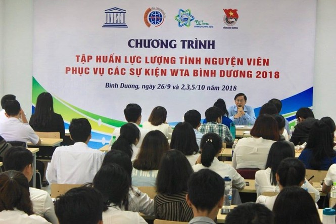 114 đoàn viên được chọn phục vụ sự kiện WTA tại Bình Dương - ảnh 1