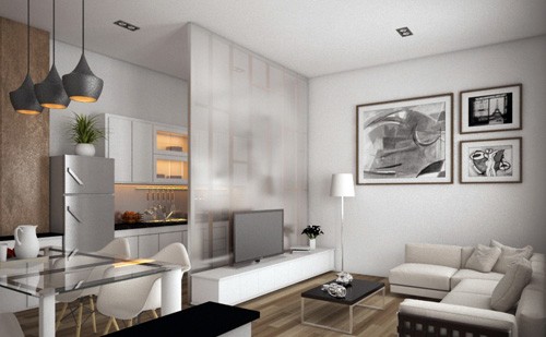 Bố trí căn hộ chung cư 73 m2 cho cặp vợ chồng trẻ - ảnh 5