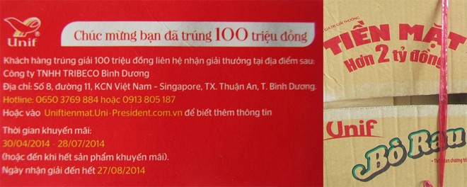 Đang xác minh chương trình khuyến mãi mua mỳ trúng 100 triệu đồng - ảnh 1