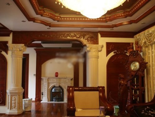 Nội thất gỗ ở biệt thự làng Việt kiều Châu Âu - ảnh 3