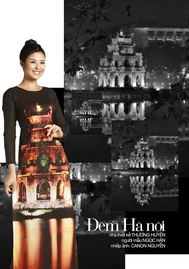 Văn Miếu 18/10, đêm của áo dài - ảnh 1
