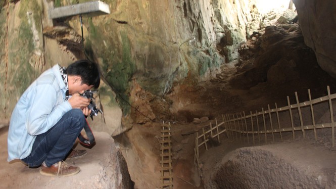 Phát hiện nhiều di vật cổ tại hang Con Moong - ảnh 1