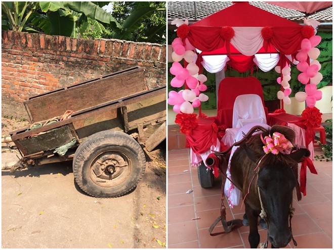 Dân mạng truy lùng 'ông anh làng' đón dâu bằng xe ngựa - ảnh 1
