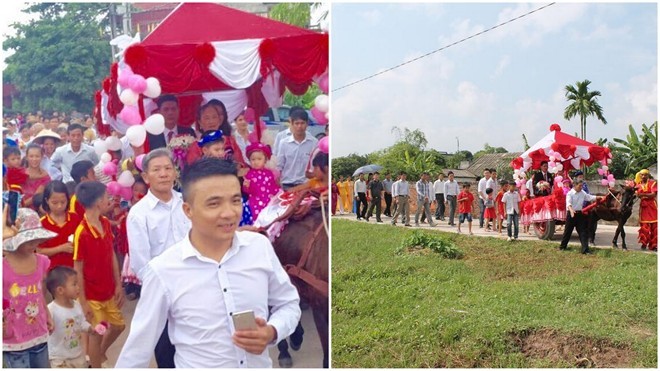 Dân mạng truy lùng 'ông anh làng' đón dâu bằng xe ngựa - ảnh 2