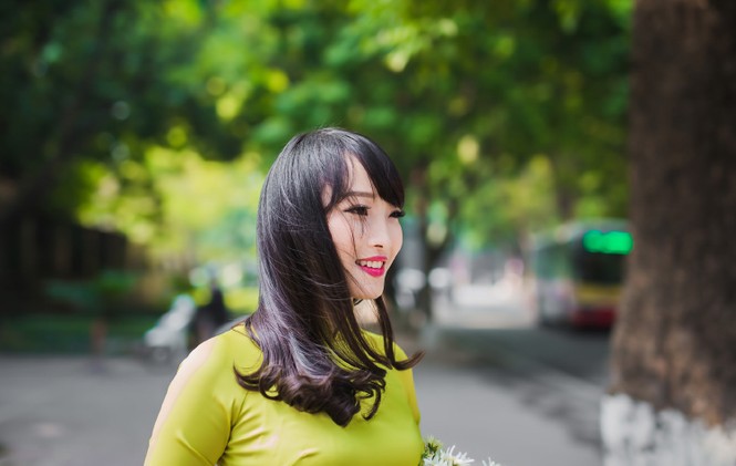 Hoa khôi Hà Nội thơ mộng bên trường xưa - ảnh 6