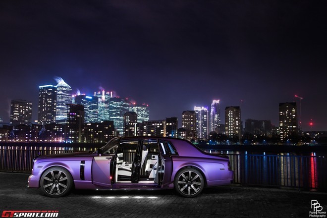 Rolls-Royce Phantom màu tím độc đáo - ảnh 3