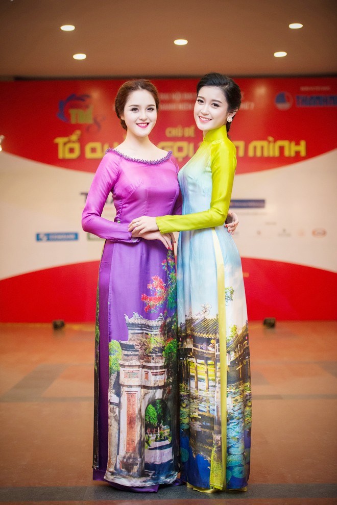 Hoa hậu Kỳ Duyên, Á hậu Huyền My khoe sắc ở Hà Nội - ảnh 12