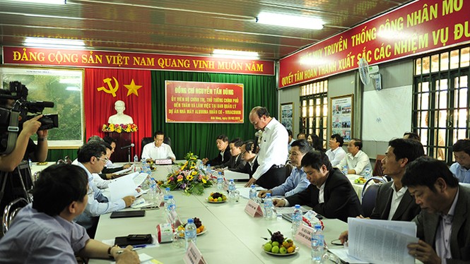 Thủ tướng thăm và làm việc tại dự án alumina Nhân Cơ - ảnh 1