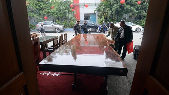 Phản gỗ xuất xứ châu Phi giá gần nửa tỷ tại hội chợ Tết - ảnh 1