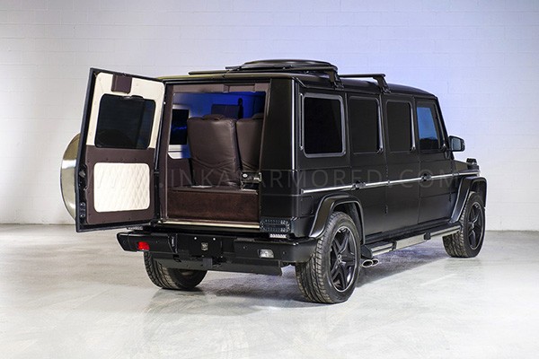 Mercedes G63 AMG độ bọc thép, lên ‘limo’ giá 1 triệu USD - ảnh 3