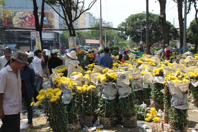 Chợ hoa xả hàng, người Sài Gòn tấp nập mua - ảnh 2
