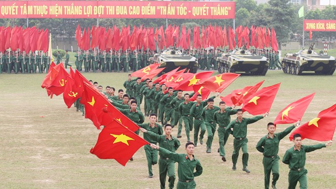Xem bộ binh cơ giới duyệt đội ngũ, trình diễn trống hội - ảnh 9