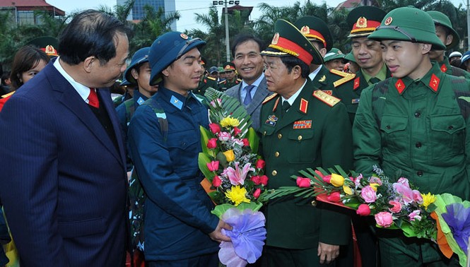 Đại tướng Đỗ Bá Tỵ động viên tân binh nhập ngũ - ảnh 9