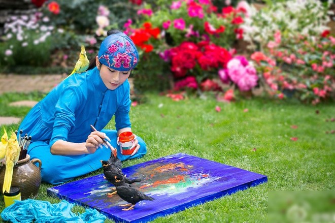 dương lệ bình vẽ tranh - ảnh 4