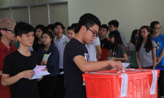 Hơn 15.000 sinh viên lần đầu đi bầu cử - ảnh 9