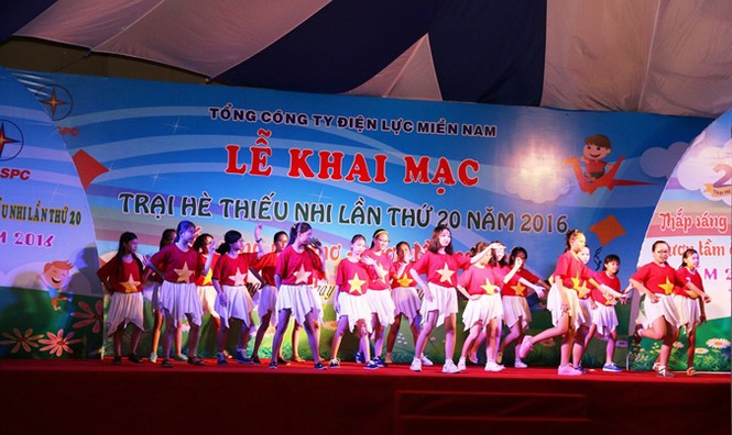 Khai mạc Trại hè thiếu nhi điện lực miền Nam 2016 - ảnh 1