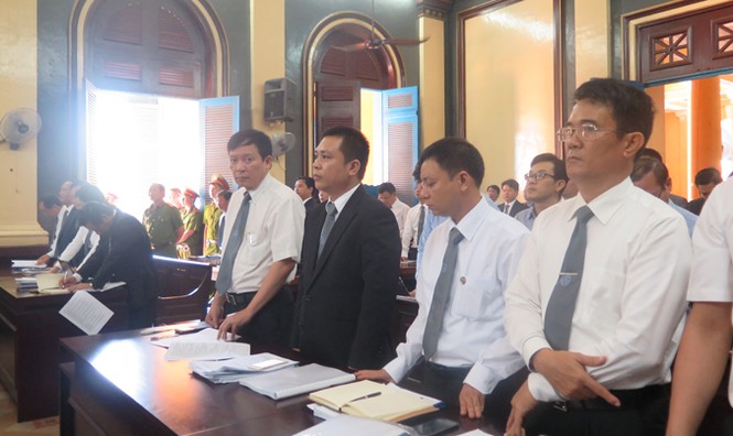 An ninh siết chặt phiên tòa ‘đại án’ Ngân hàng Xây dựng - ảnh 5