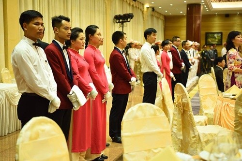 Cận cảnh tiệc chiêu đãi Tổng thống Pháp ở Hà Nội - ảnh 9