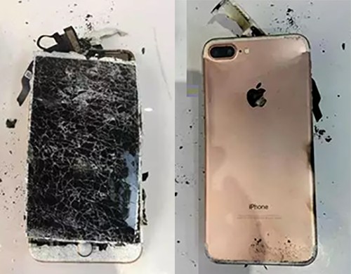 iPhone 7 Plus phát nổ sau khi rơi xuống đất - ảnh 1