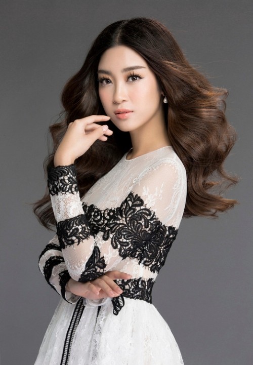 Hoa hậu Mỹ Linh làm 'nàng thơ' trong bộ sưu tập váy - ảnh 2