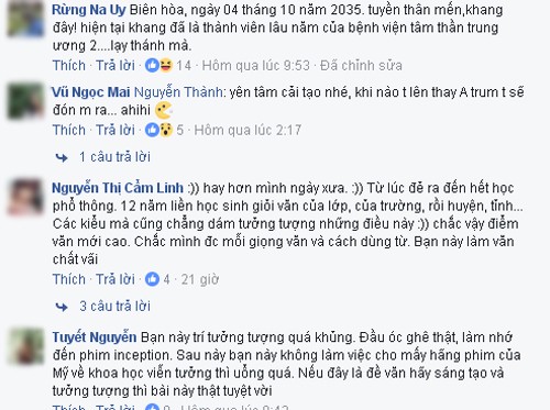 Phì cười với bài văn khiến cô giáo phê 'Sợ quá, nói quá vừa thôi chứ' - ảnh 1
