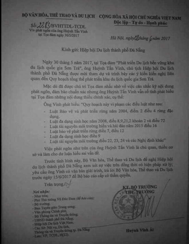 Ông Huỳnh Tấn Vinh: 'Bộ không thể bịt miệng tôi' - ảnh 1