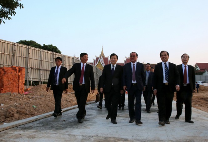 Động thổ dự án Nhà Quốc hội Lào do Việt Nam tài trợ - ảnh 7