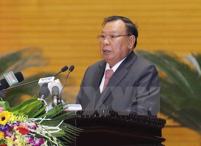 Tổng Bí thư, Chủ tịch nước Lào nói chuyện với thế hệ trẻ Việt Nam - ảnh 1