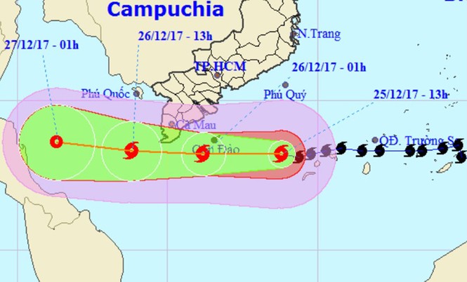 Bão Tembin đổ bộ - ảnh 1