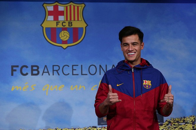 Ngôi sao Coutinho rạng ngời ra mắt Barca - ảnh 1