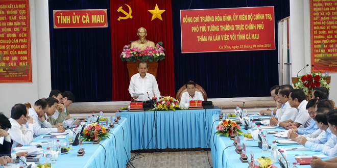 Phó Thủ tướng Trương Hòa Bình: Cà Mau cần đột phá để trở thành tỉnh khá - ảnh 1