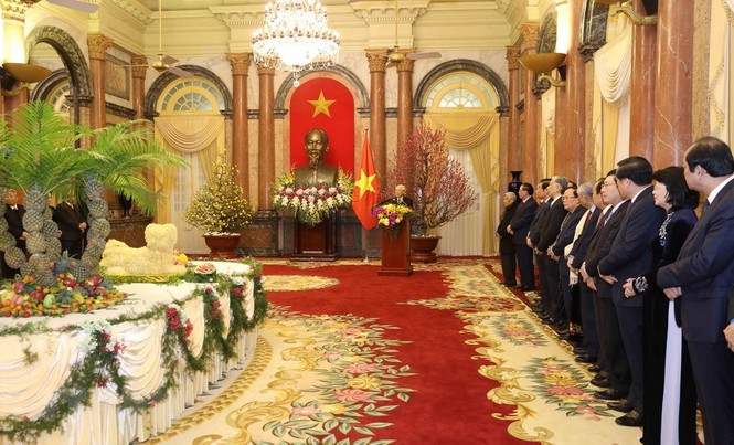 Hình ảnh Tổng Bí thư Nguyễn Phú Trọng chúc Tết đồng bào cả nước - ảnh 2