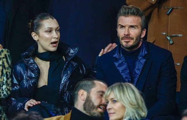 Xem 'đại chiến' PSG - Real, Beckham mải mê ngắm... siêu mẫu - ảnh 3
