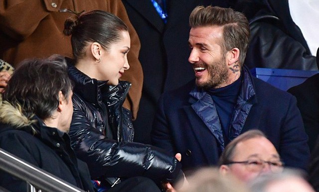 Xem 'đại chiến' PSG - Real, Beckham mải mê ngắm... siêu mẫu - ảnh 1