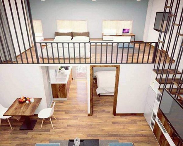 Nhà cấp 4 có gác lửng tuyệt đẹp cho người thu nhập thấp - ảnh 1