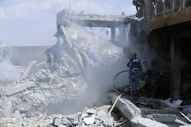 Trung tâm nghiên cứu khoa học của Syria bị đánh sập do vụ không kích - ảnh 6