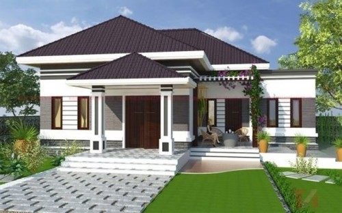 10 mẫu villa vườn mái ngói phổ biến ở nông thôn - ảnh 10