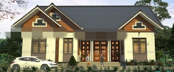 10 mẫu villa vườn mái ngói phổ biến ở nông thôn - ảnh 2