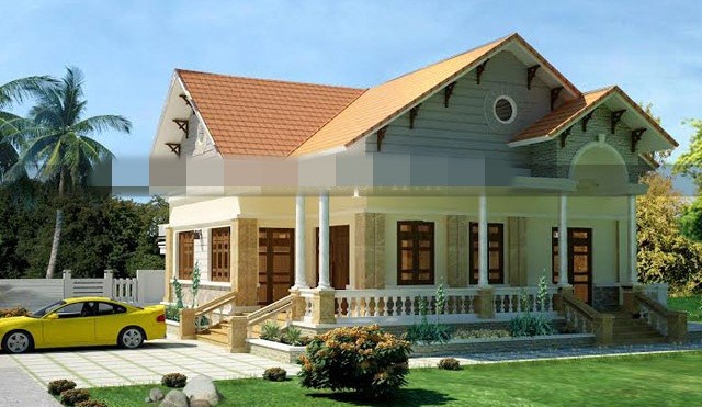 10 mẫu villa vườn mái ngói phổ biến ở nông thôn - ảnh 3