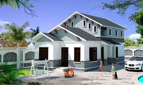 10 mẫu villa vườn mái ngói phổ biến ở nông thôn - ảnh 7