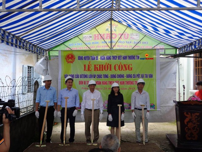 Vietbank tài trợ 1 tỷ đồng xây dựng cầu tại Sóc Trăng - ảnh 1