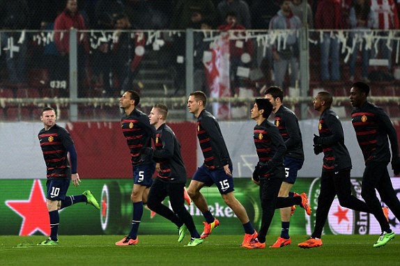 Olympiakos,David Moyes,Juan Mata,Marouane Fellaini,Shinji Kagawa,Adnan Januzaj,Manchester United,David de Gea - ảnh 13