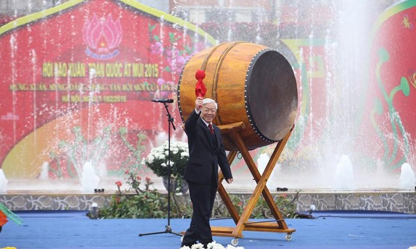 Tưng bừng khai mạc Hội báo Xuân toàn quốc 2015 - ảnh 1