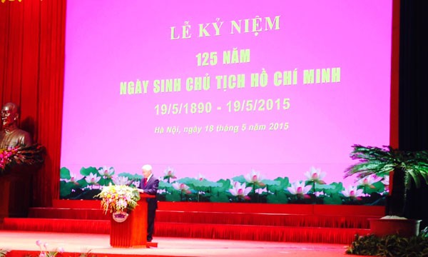Mít tinh kỷ niệm 125 năm Ngày sinh Chủ tịch Hồ Chí Minh - ảnh 1