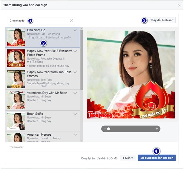 Thay ảnh đại diện Facebook hưởng ứng Chủ Nhật Đỏ 2018 - ảnh 3