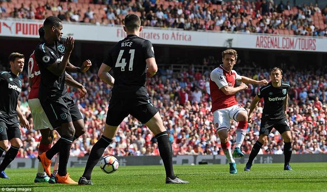 Lacazette lập cú đúp, Arsenal thắng đậm West Ham - ảnh 2